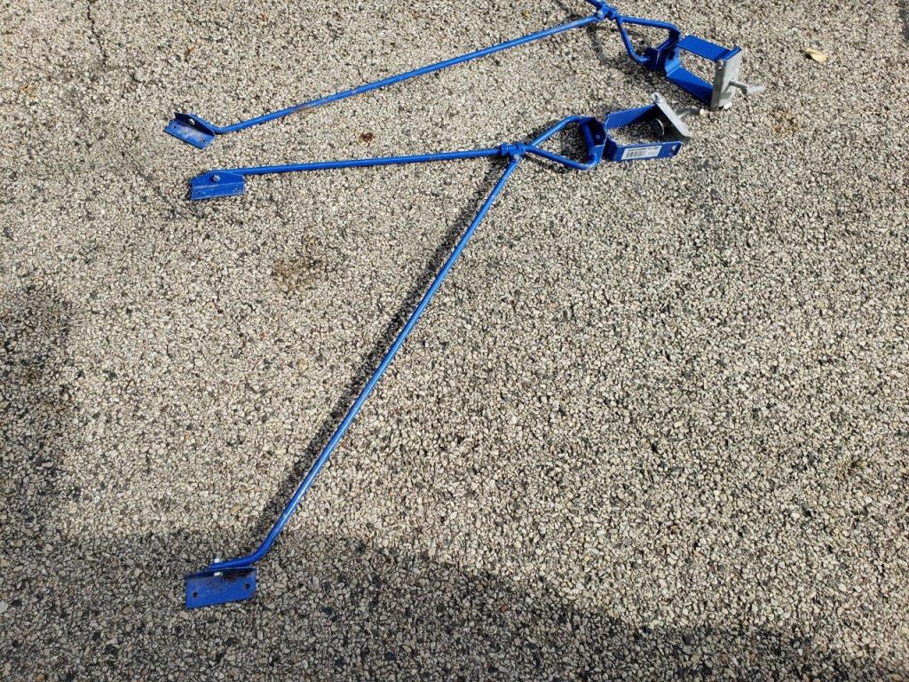 Steel Pump Jack Foldable Brace Scaffolding Swivel Support Rugged Steel