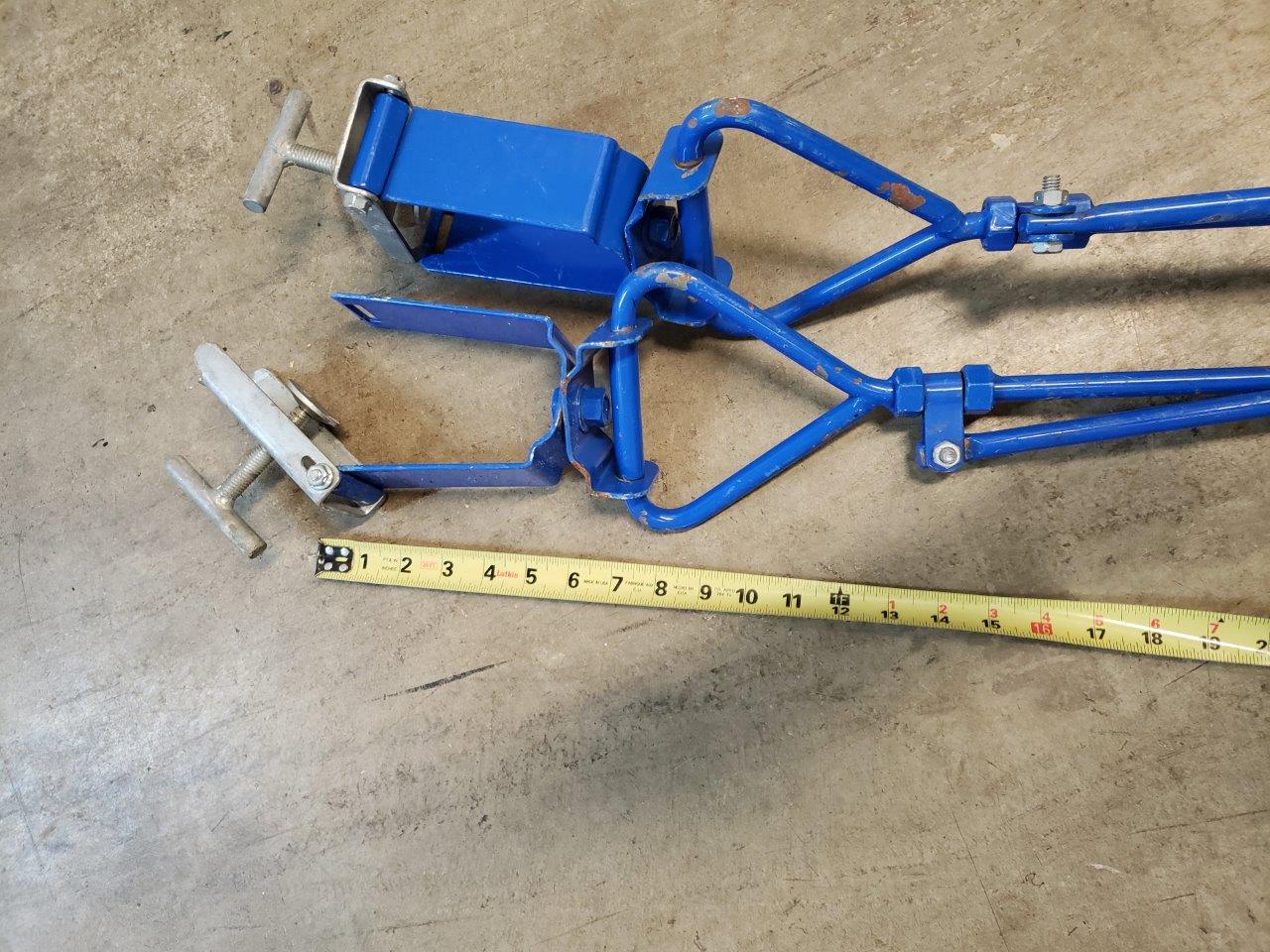 Steel Pump Jack Foldable Brace Scaffolding Swivel Support Rugged Steel