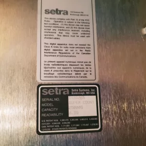 Setra High Resolution Counting Scale, Super Count SC-55 Industrial Intelligent Weighing Technology