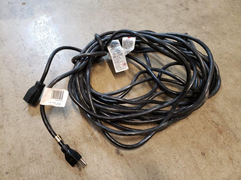 Husky Extension Cord Power Black Cable Electric Heavy Duty 50 ft 14/3