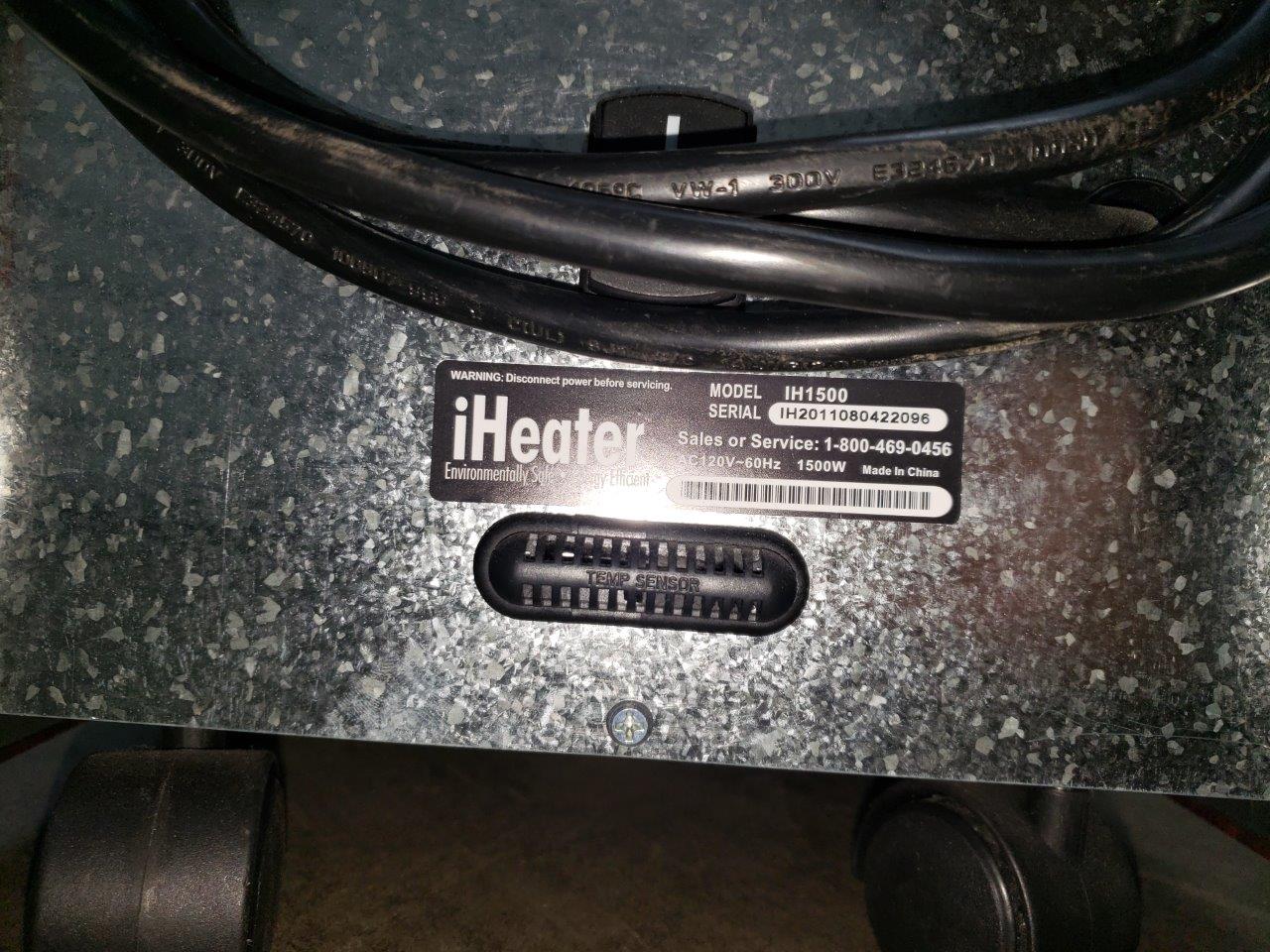 iHeater IH1500 Portable Electric Quartz Infrared Space Heater