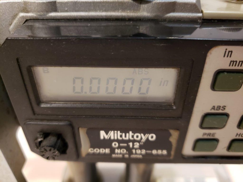 Mitutoyo Dial Height Gage with Digital Counter 192655 012″ Range