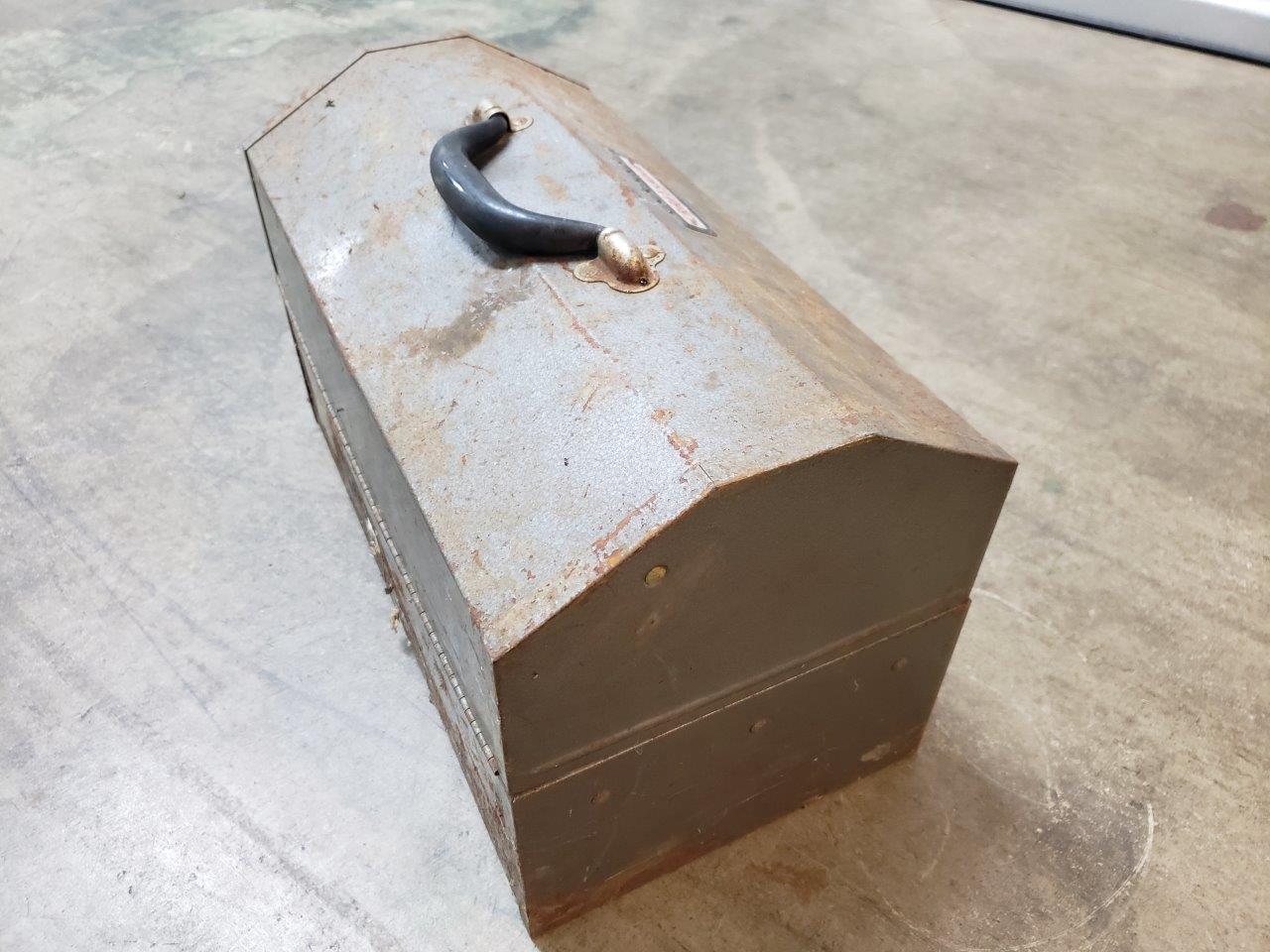 Vintage Craftsman 65351 Metal Cantilever Tool Box & Extras Accessories