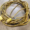 Heavy duty 60-Feet Yellow Extension Cord 16 awg with custom plugs