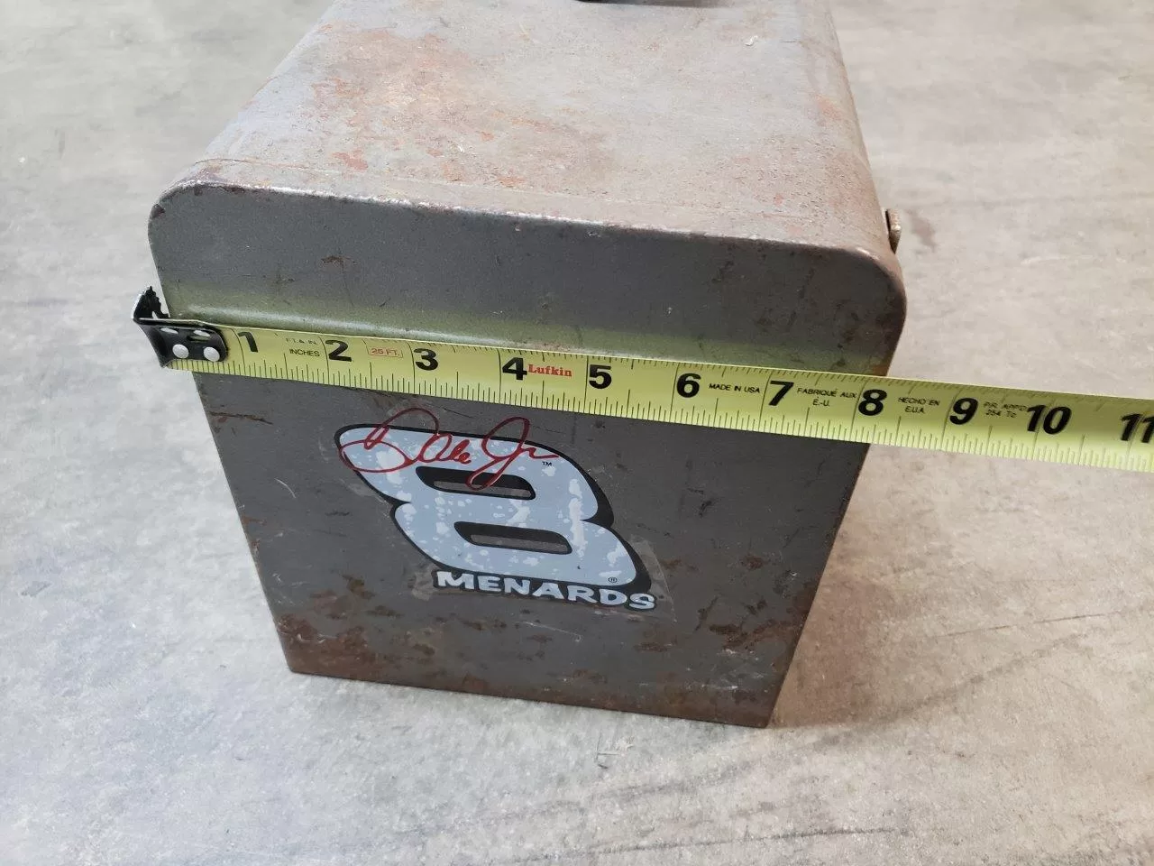 18 Vintage Craftsman Gray Metal Tool Box Mechanics Tool Carry Box with Red  Tray