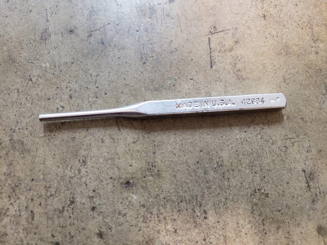 Center Pin Punch 42884 WF Series Made in USA Chicago HVAC tools and
