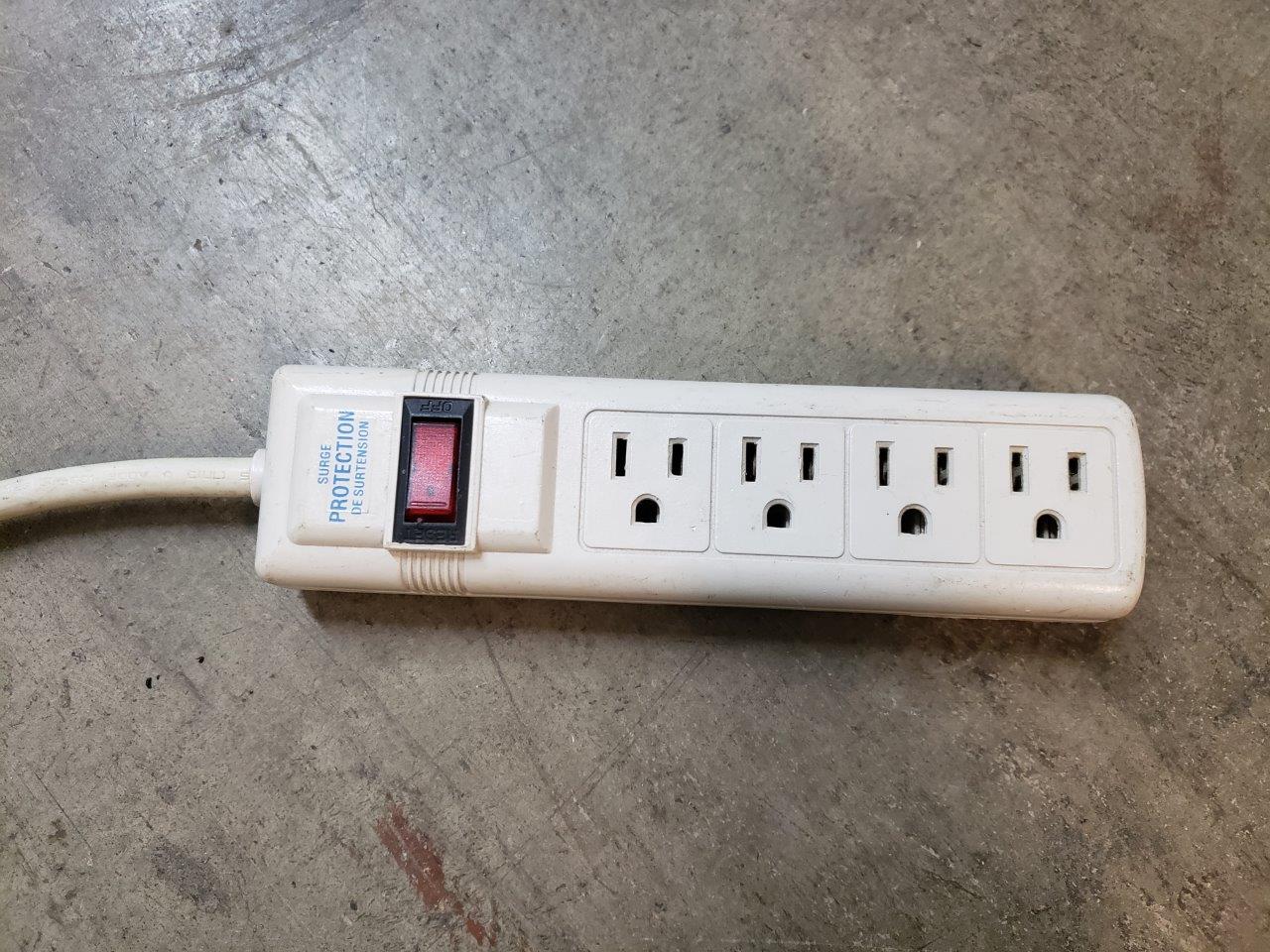 Litesun LTS4CS. 4 outlets Surge Protected Power Strip (Singleline
