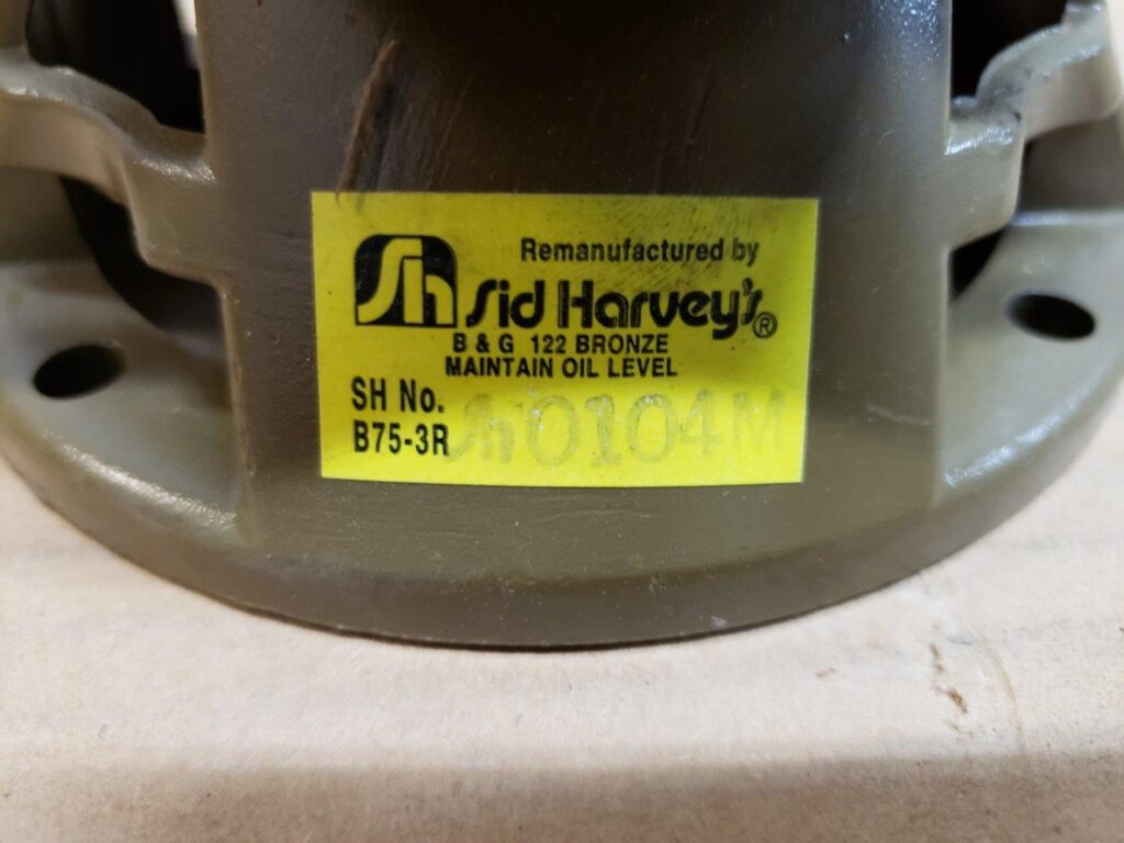Sid Harvey B & G Bearing Assembly B753R 189122 Bronze Chicago HVAC