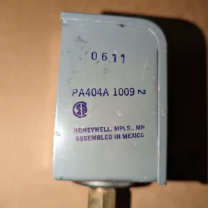 Honeywell Pressuretrol Ratings Controller PA404A1009