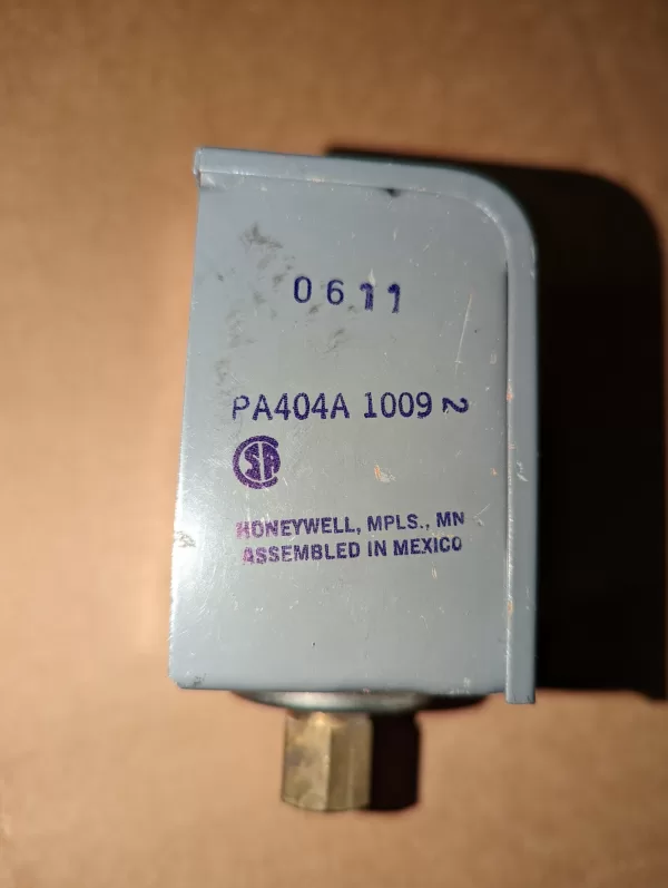 Honeywell Pressuretrol Ratings Controller PA404A1009