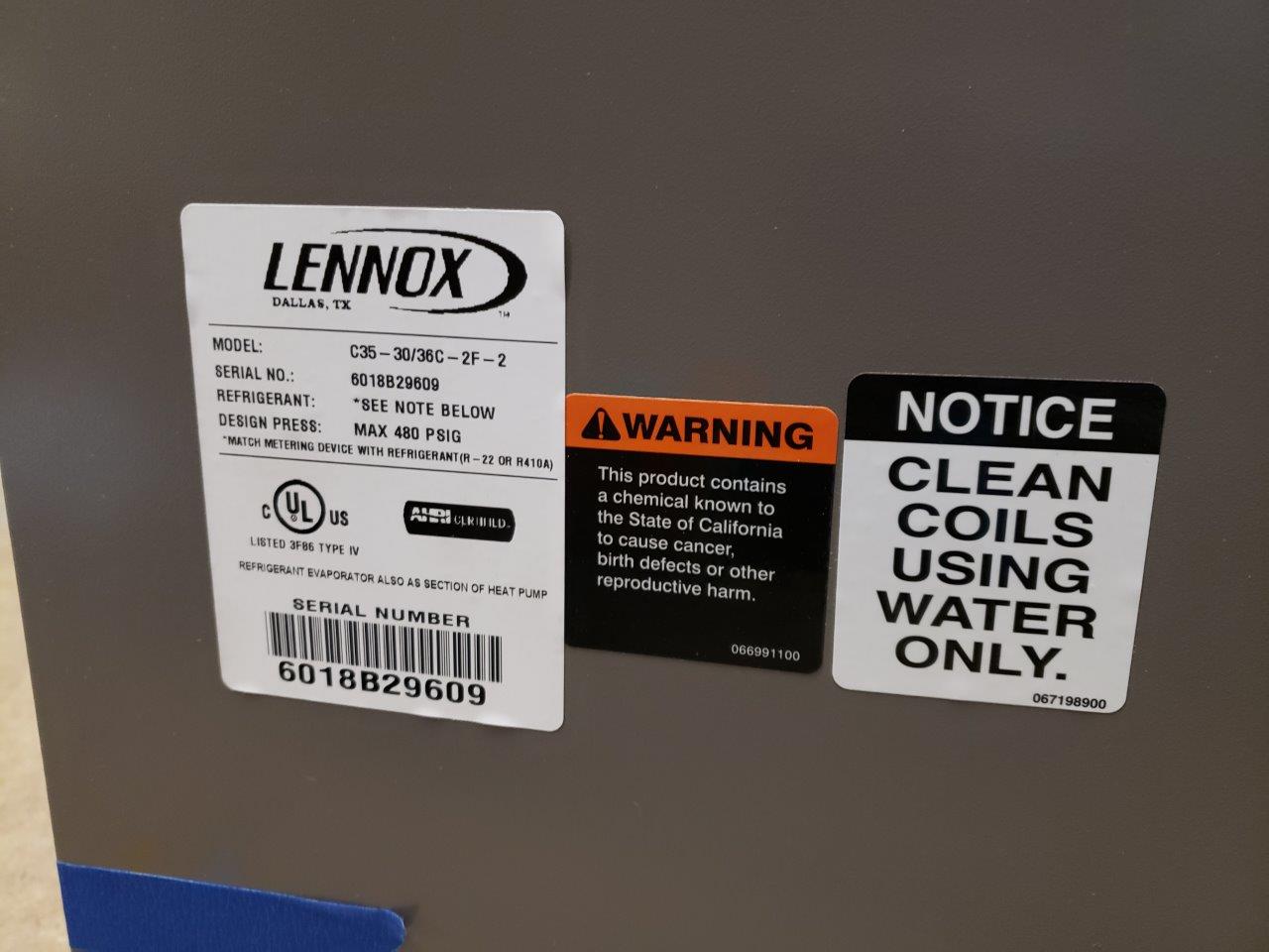 Lennox C3530/36C2F2 Upflow Quantum Indoor Coil, 2.5/3 Ton, 21 in