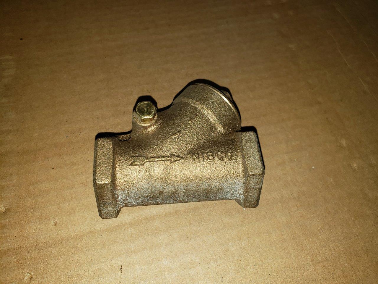 Nibco Y Check Valve 125 SWP 200 CWP Bronze T413Y1 Swing Type 1″ inch