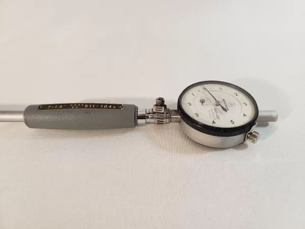 Mitutoyo Dial Indicator .0001" to .050" No 2923-10 6 Jeweled + Mitutoyo Dial Bore Gage .7-1.4" No 511-104n