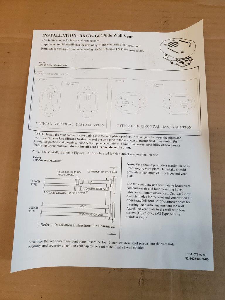 Protech RXGYG02 Vent Termination Kit, 2″ Chicago HVAC tools and supplies