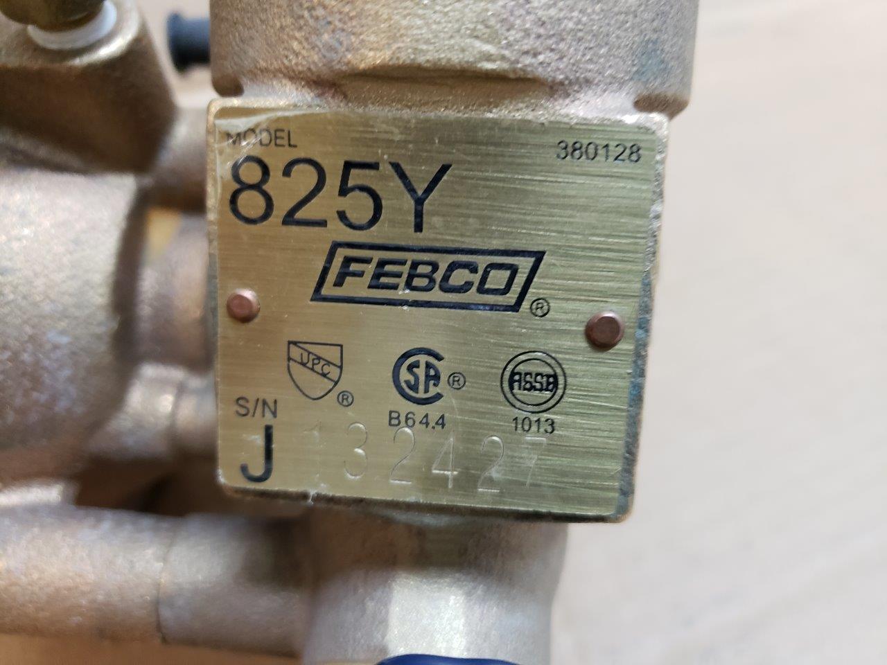 Febco 825Y (380128) Size 3/4″ Y Pattern Design Reduced Pressure Zone