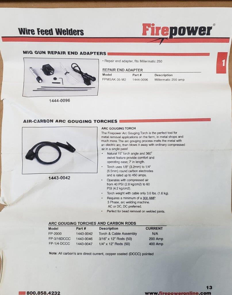 3/16″ x 12″ Carbon Gouging Electrodes 22033003X Amperage Rating 200