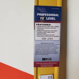Primo Tools Professional 72" Heavy Duty Level w/Hand Holes PTHH72 Waserwaga