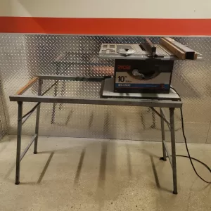 Ryobi 10" BT-2500 Benchtop Table Saw with Stand