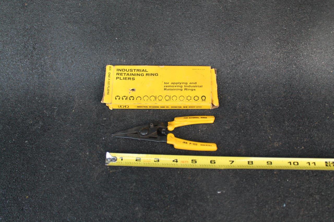 Industrial Retaining Ring Pliers IRR P102 Co. Pliers Made USA