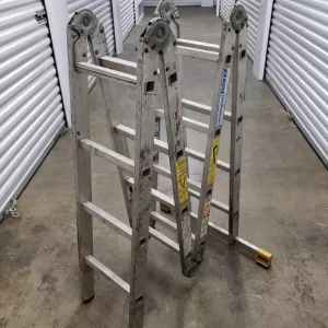 Krause MultiMatic 121499 Aluminum Multi-Position Folding Ladder – 16 ft, 300 lb Capacity, Heavy-Duty, Adjustable Design