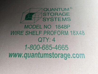 48 x 18 inches NSF Wire Shelf 1848P pack of 4 Genuine by Quantum Modular Wire Systems