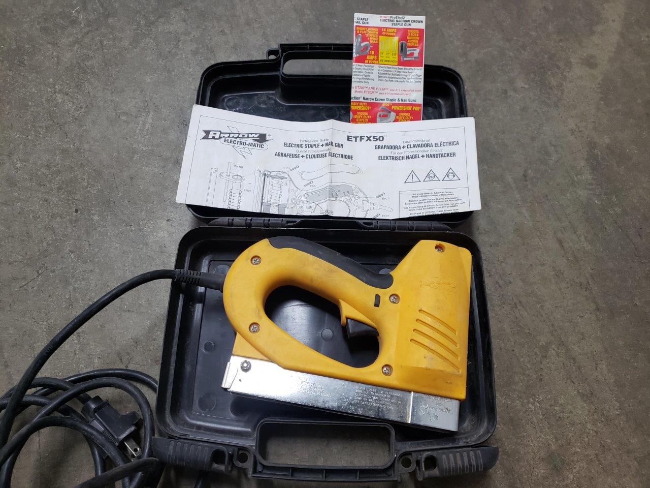 Arrow Fastener ETFX50 Heavy Duty Professional Electric Staple and Nail