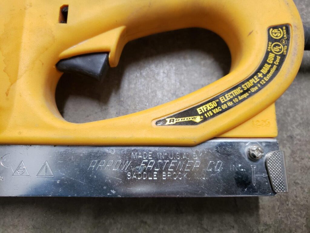 Arrow Fastener ETFX50 Heavy Duty Professional Electric Staple and Nail Gun Chicago HVAC tools