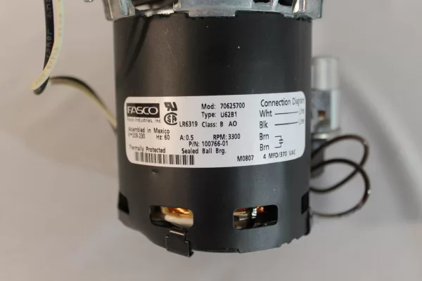 Fasco 70625700 Draft Inducer Blower Motor 100766-01 Type U62B1