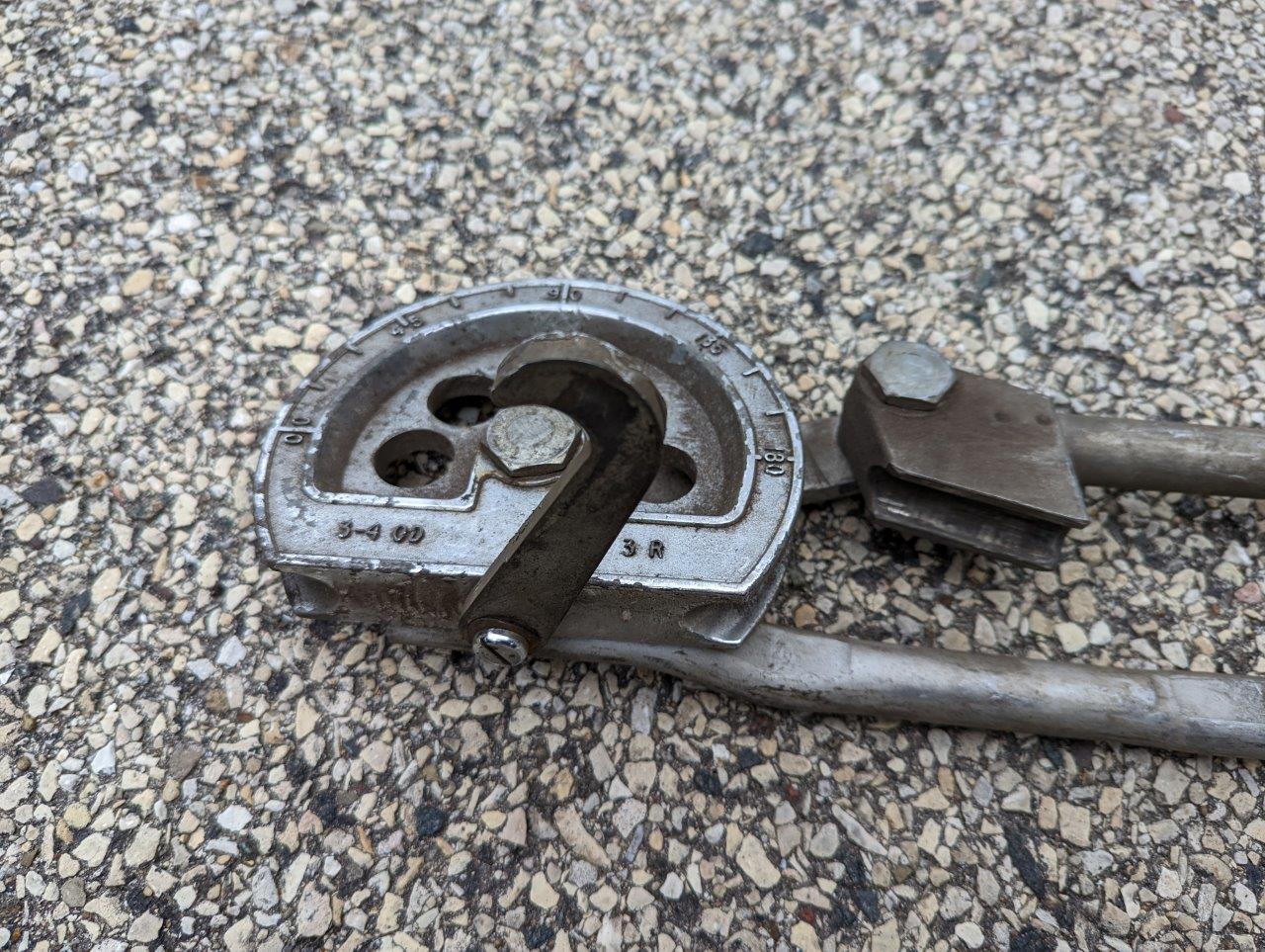 Tube Bender 3/4″ OD 3″ Radius for copper, brass, aluminum Tubing