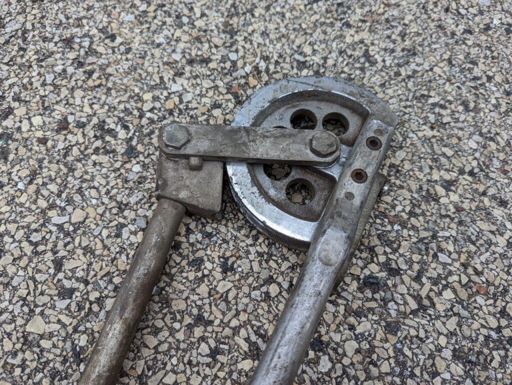 Tube Bender 3/4″ OD 3″ Radius for copper, brass, aluminum Tubing