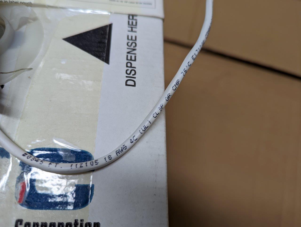 Cable 112105 18AWG 4C (UL) CL3P OR CMP 75°C E171202 | Chicago HVAC ...