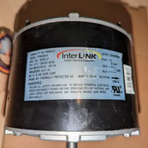 Interlink Lennox PT No 100483-27 Y7S862B514 Fan Motor 825 RPM 1/6 HP 208/230 VAC 60 Hz 1-Phase