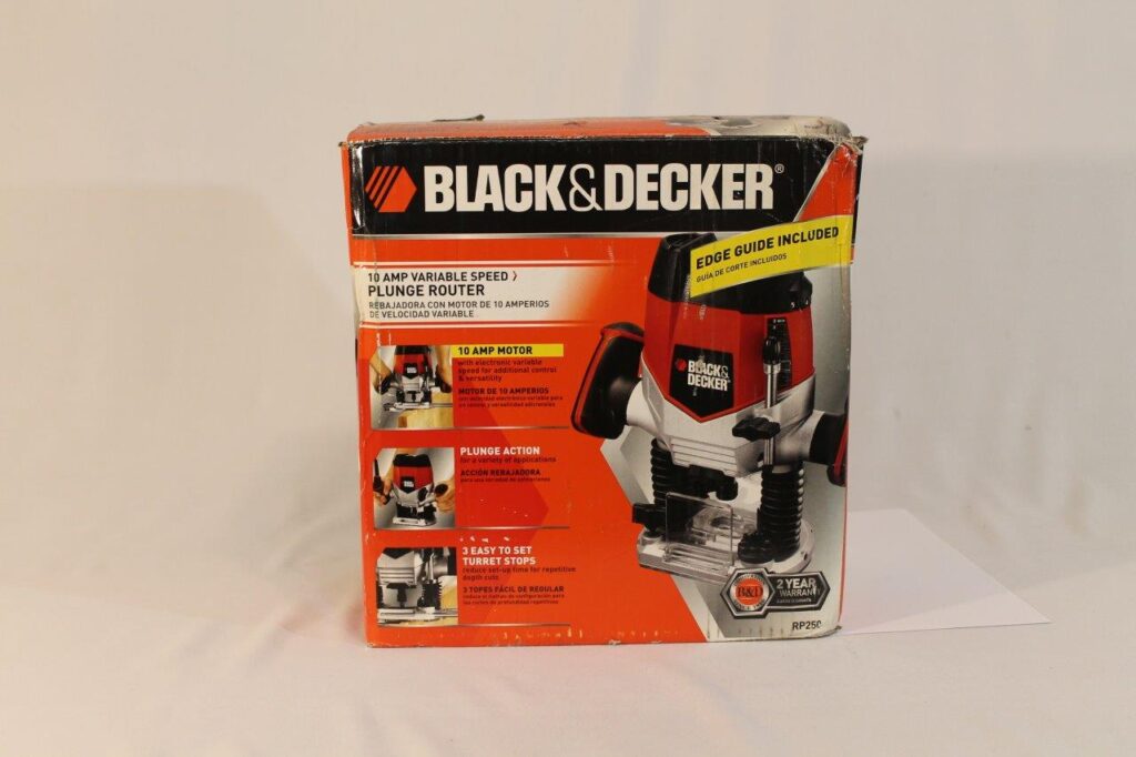 Black & Decker 10Amp Variable Speed Plunge Router RP250 Chicago HVAC