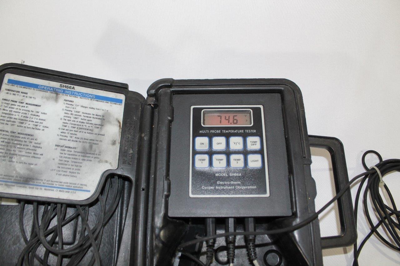 Cooper Electrotherm Digital Thermometer SH66A 40 to 300°F Chicago