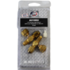 Set of 2 JB Industries A31852 Swivel Nut Tee With Depressor, 1/4 in, AccessxFemale SAE SwivelxAccess, For Use With All R-12, R-22, R-134A, R-410A and R-502 Refrigerant, Brass, Domestic