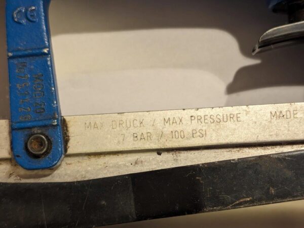 Josef Kihlberg 777L Pneumatic Plier Stapler JK20T Max Bar-7, Max Press. 100PSI 751429