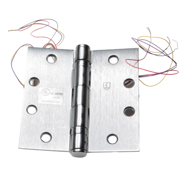 HAGER BB1279 4.5X4.5" 26D ETW4 Electrified Door Hinge, 180, Mortise W/4-ELEC