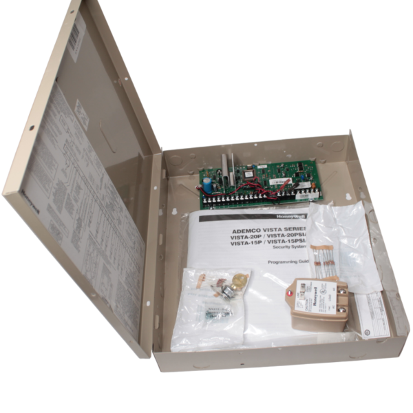 Honeywell VISTA-20P Ademco Control Panel, PCB in Aluminum Enclosure, 8 Zone Plus Series