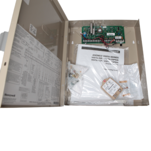 Honeywell VISTA-20P Ademco Control Panel, PCB in Aluminum Enclosure, 8 Zone Plus Series