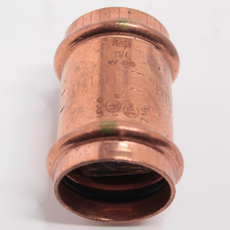 Viega 1 1/4 NSF61 ProPress Coupling Fitting & 90° street elbow