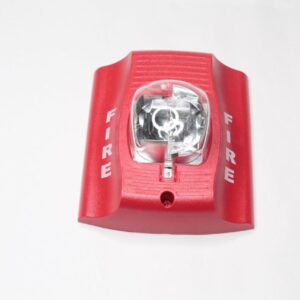 System Sensor SR Strobe STD CD, Red, Wall Mount, FIRE Lettering, Standard Candela