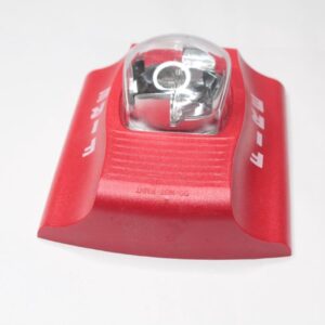 System Sensor SR Strobe STD CD, Red, Wall Mount, FIRE Lettering, Standard Candela