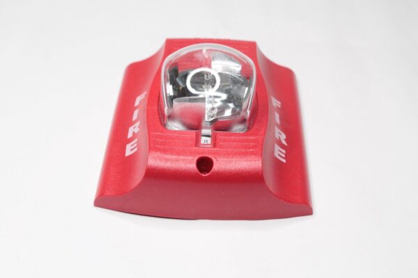 System Sensor SR Strobe STD CD, Red, Wall Mount, FIRE Lettering, Standard Candela