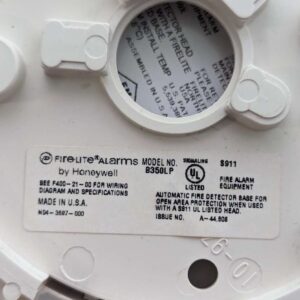 Honeywell Fire-Lite H355 Intelligent Thermal Sensor B350LP base, 135F