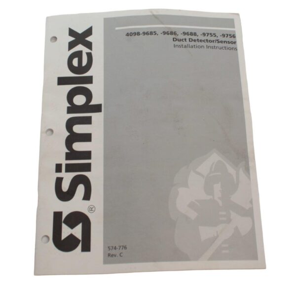 Simplex (4098-9686) TrueAlarm Duct Detector Housing 0631139