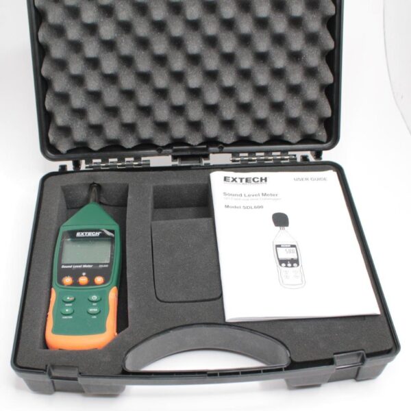 EXTECH SDL600 Sound Level Meter/Datalogger in case and manual
