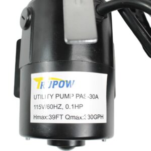 Trupow Utility Pump PAS-30A 1/10HP 330GPH 115-Volt