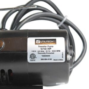 Utilitech Transfer Pump Stainless Steel 1/12HP 6500RPM 115V 0955645