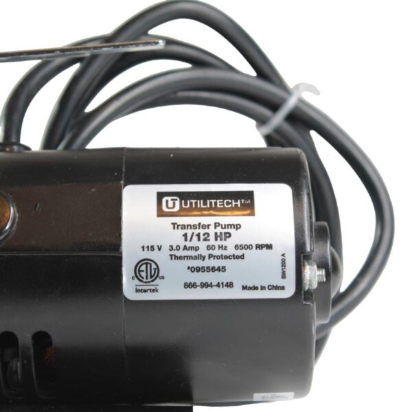 Utilitech Transfer Pump Stainless Steel 1/12HP 6500RPM 115V 0955645