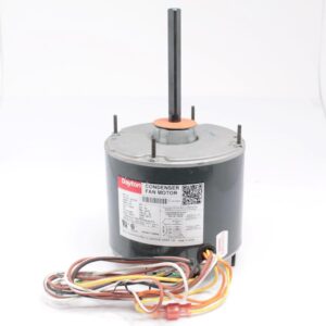 DAYTON Condenser Fan Motor 4M205BG 208-230V, 1/4 HP, 1075 RPM 48YZ PSC Stud Mount, TEAO